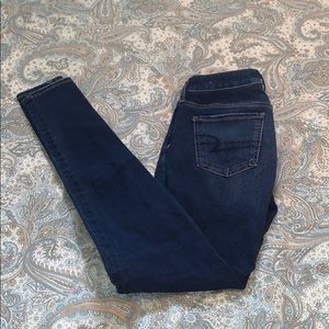 American Eagle dark wash skinny jeans